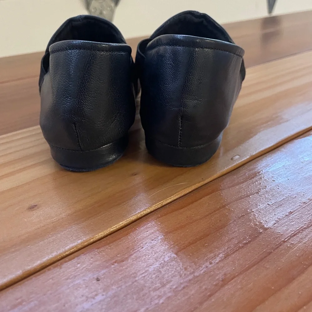 Kids Black Leather Shoes, 39